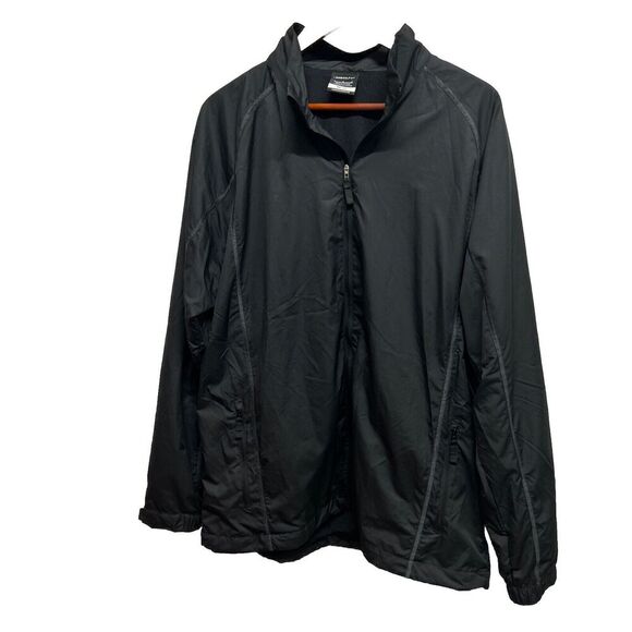 Nike Jacket Mens Large Black Dri-Fit Full Zip Windbreaker Gorpcore Y2K Stitch - Picture 1 of 15